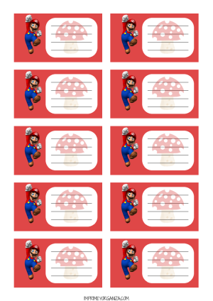 Etiqueta Mario Bros